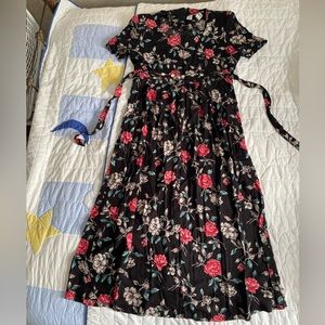 Vintage floral maxi dress coco bianco